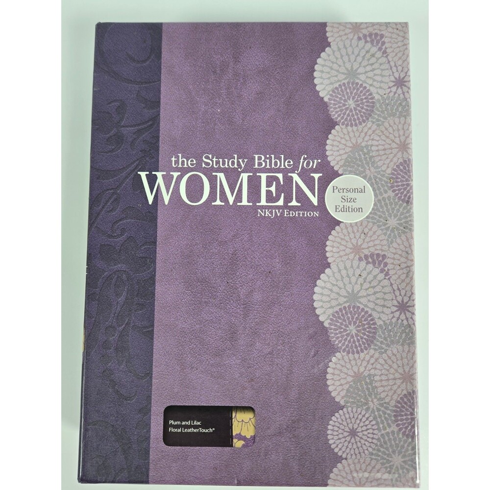 NKJV Study Bible for Women Personal Size Plum Lilac LeatherTouch 2016 Box